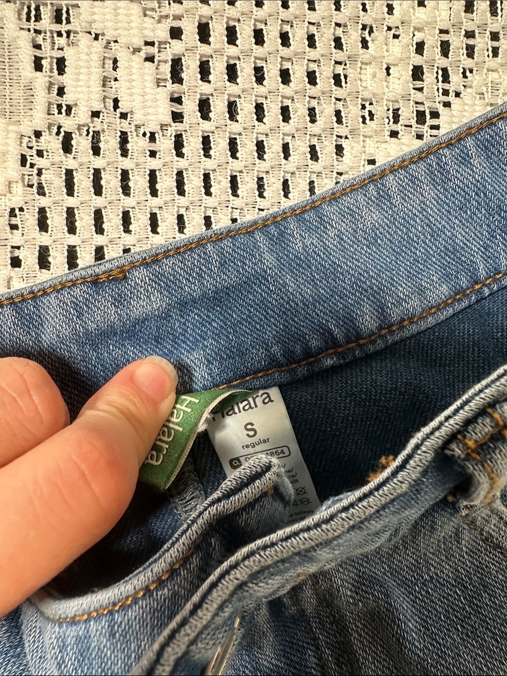 Halara Blue Denim Women's Shorts - Picture 3 of 5